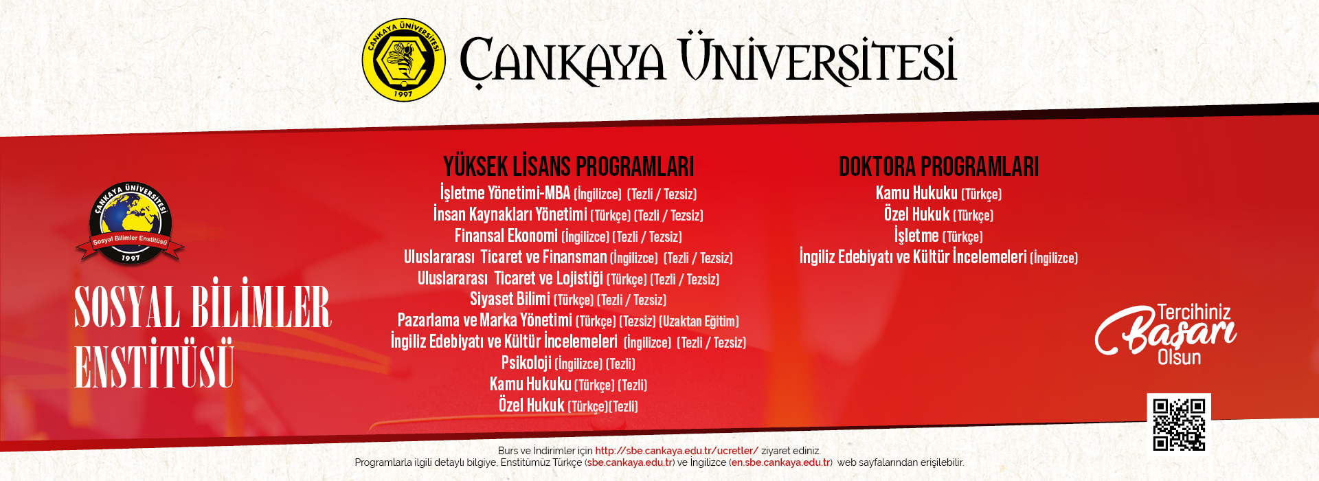 Yüksek Lisans ve Doktora Programları