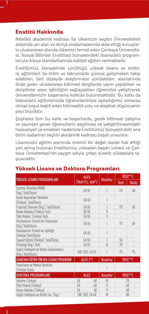 sosyal bilimler enstitüsü broşür TR.indd